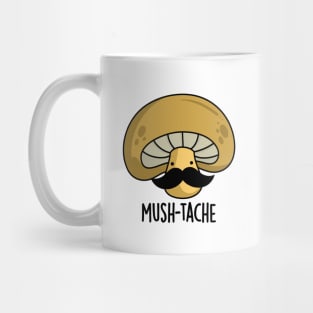 Mush-tache Cute Moustache Mushroom Pun Mug